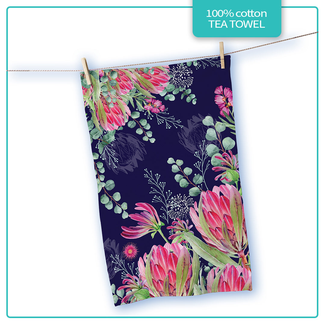 Lisa Pollock Tea Towel Blush Beauty - TT22