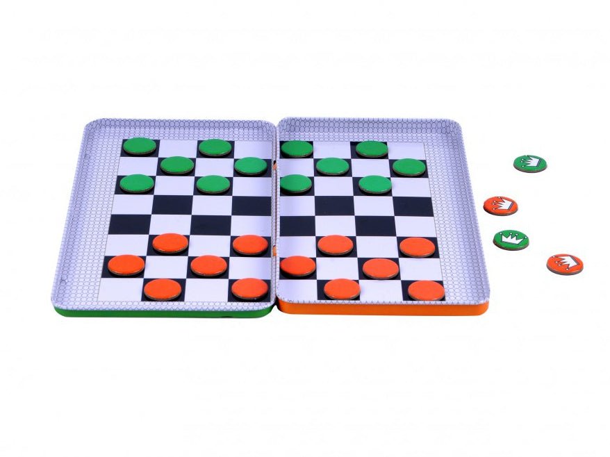 Magnetic Travel Game - Magnetic Checkers - Mooroolbark Wool