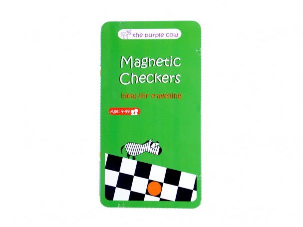 Magnetic Travel Game - Magnetic Checkers - Mooroolbark Wool