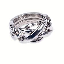 Metal Fidget Puzzles - Silver Intertwined Bangle - Mooroolbark Wool