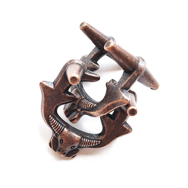 Metal Fidget Puzzles - Silver Skull Slider - Mooroolbark Wool