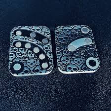 Metal Fidget Puzzles - Silver Skull Slider - Mooroolbark Wool