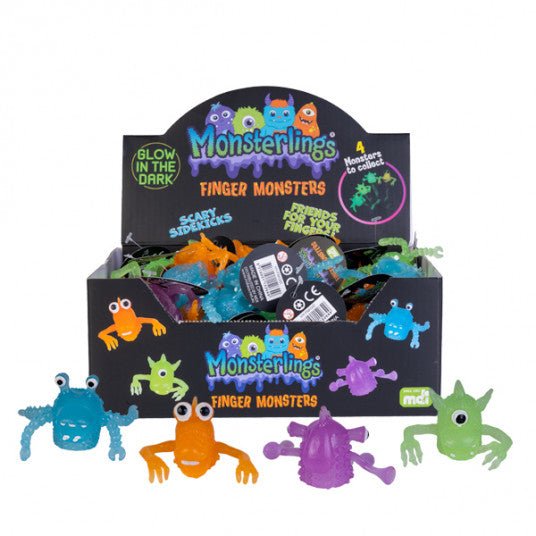 Monsterlings Glow In The Dark Finger Monsters HY-FM/GID - Mooroolbark Wool