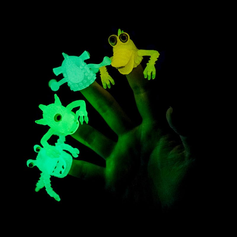 Monsterlings Glow In The Dark Finger Monsters HY-FM/GID - Mooroolbark Wool