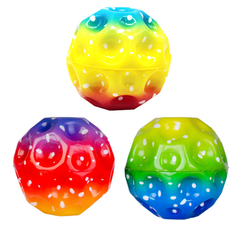Bouncing Rainbow Asteroid Ball - Mooroolbark Wool