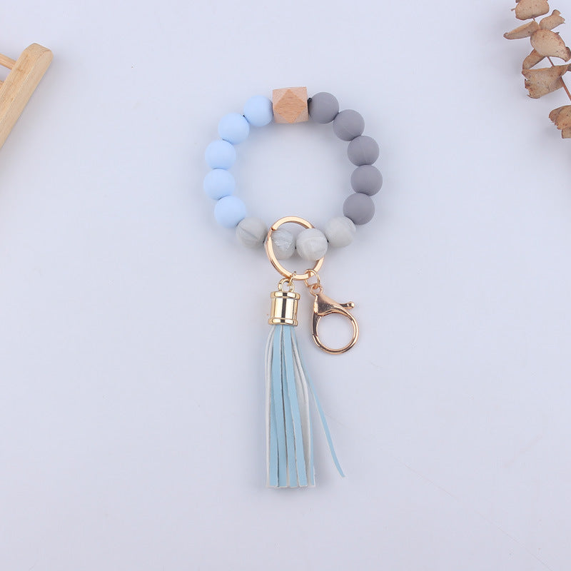 Tassel Wristlet Keychain - Mooroolbark Wool