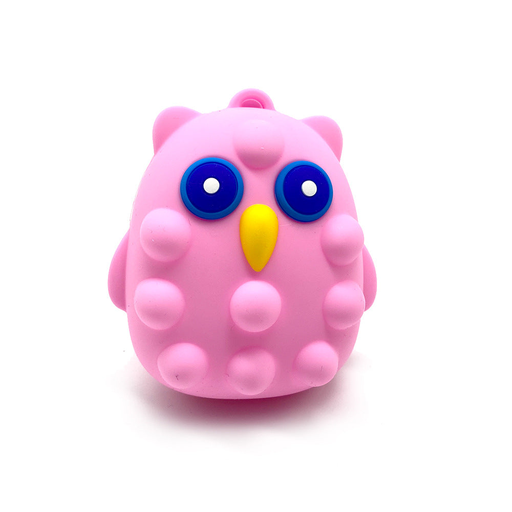 3D Owl Pop It - Mooroolbark Wool