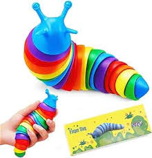 Flexible Fidget Sensory Slug Toy - Mooroolbark Wool