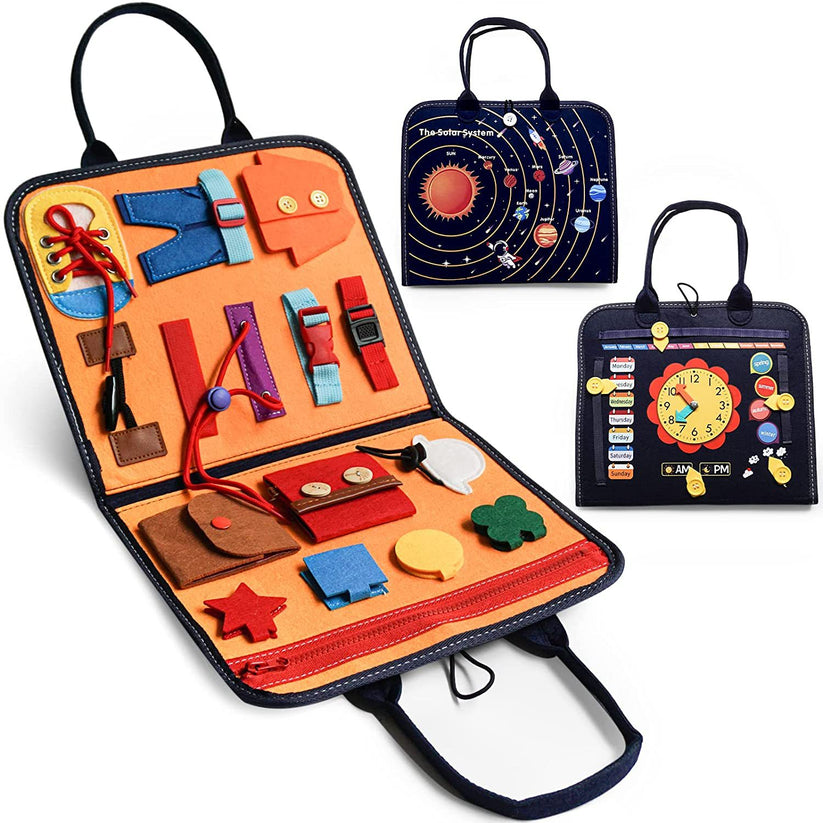 Montessori Book -Solar System Dark Blue