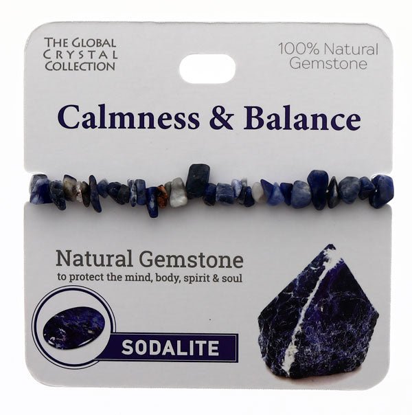 Natural Gemstones Bracelet - Calmness & Balance MBS065 - Mooroolbark Wool