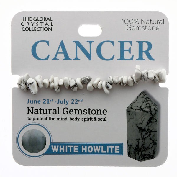 Natural Gemstones Bracelet - Cancer MBS011 - Mooroolbark Wool