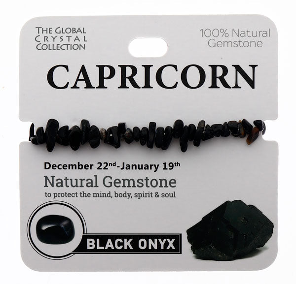 Natural Gemstones Bracelet - Capricorn MBS029 - Mooroolbark Wool