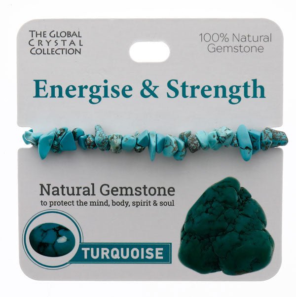 Natural Gemstones Bracelet - Energise & Strength MBS071 - Mooroolbark Wool