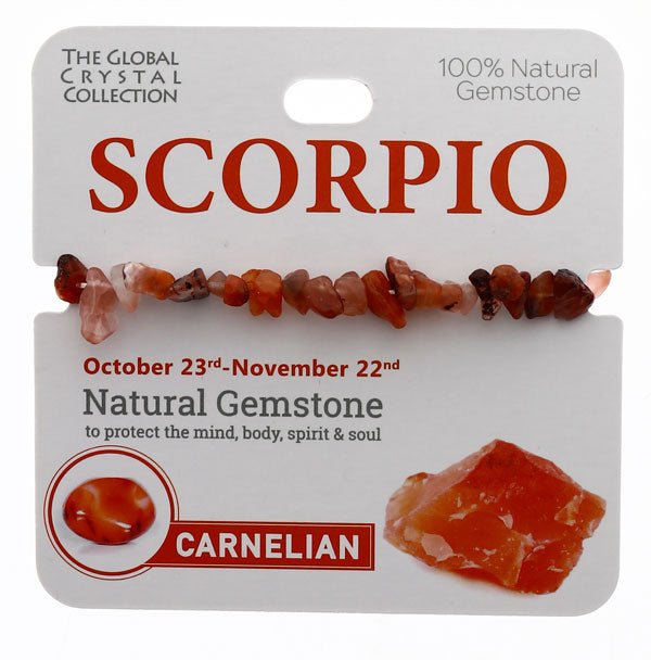 Natural Gemstones Bracelet - Scorpio MBS023 - Mooroolbark Wool