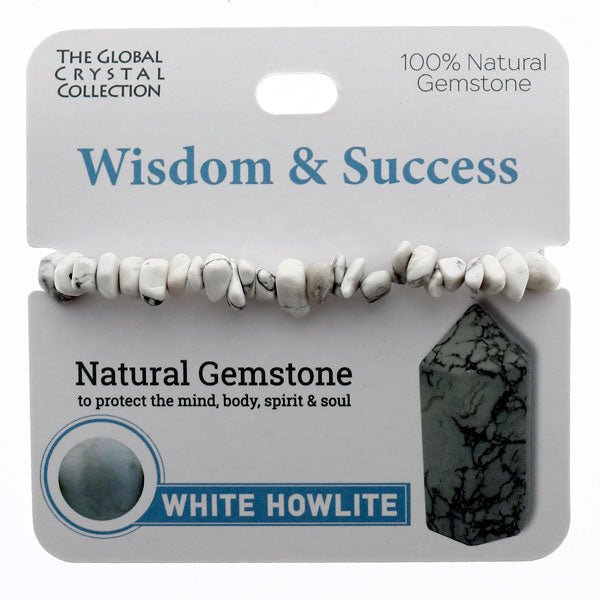Natural Gemstones Bracelet - Wisdom & Success MBS050 - Mooroolbark Wool