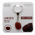 Natural Gemstones Keyring - Aries MBS003 - Mooroolbark Wool