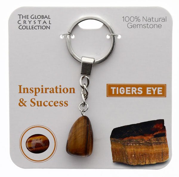 Natural Gemstones Keyring - Inspiration & Success MBS054 - Mooroolbark Wool