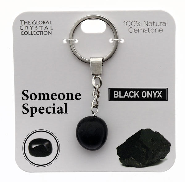 Natural Gemstones Keyring - Someone Special MBS096 - Mooroolbark Wool