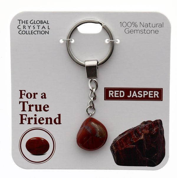 Natural Gemstones Keyring - True Friend MBS093 - Mooroolbark Wool