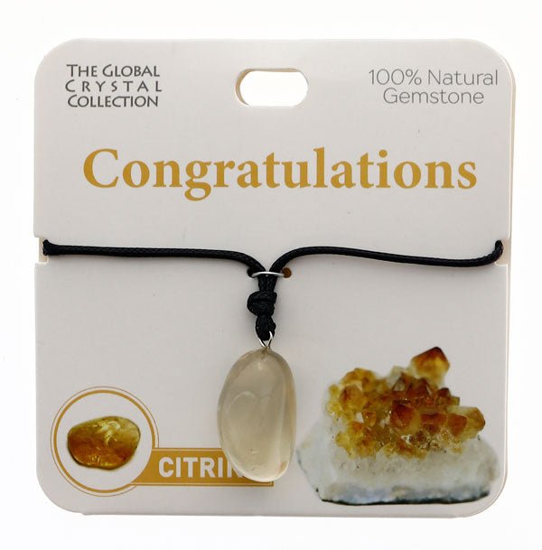 Natural Gemstones Necklace - Congratulations MBS082 - Mooroolbark Wool