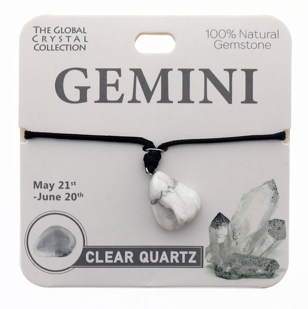 Natural Gemstones Necklace - Gemini MBS007 - Mooroolbark Wool
