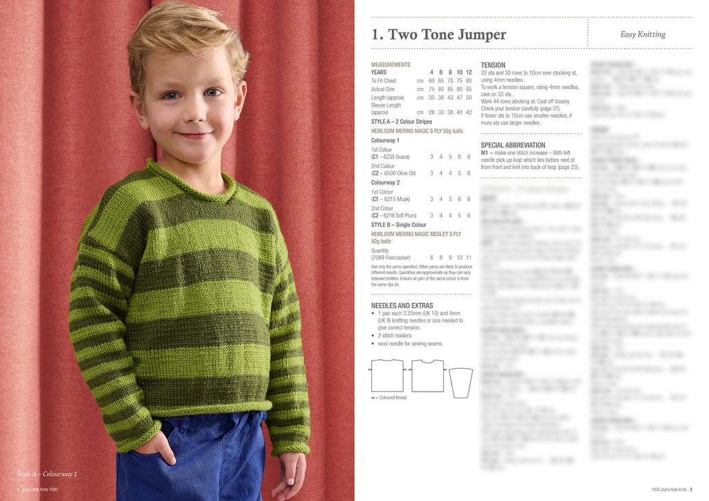 Book 1000 - Joyful Kids Knits 8 Ply