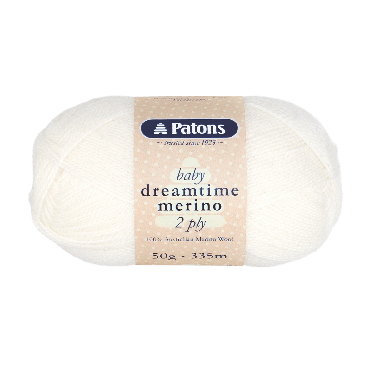 Patons Baby Dreamtime Merino 2 ply 0049 - White - Mooroolbark Wool