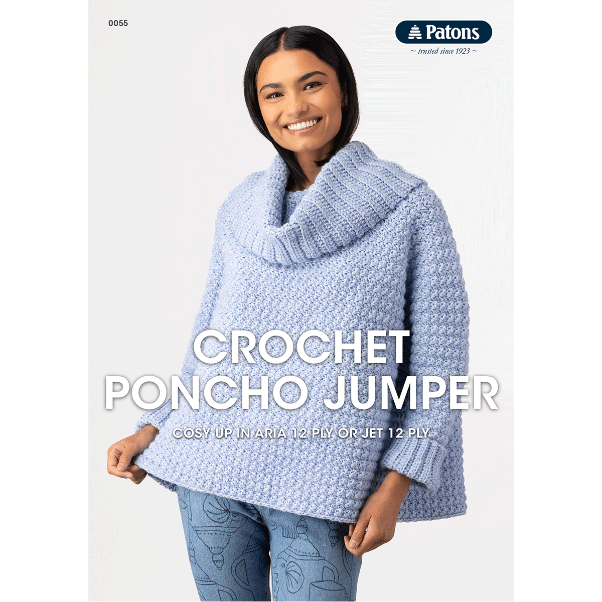 Leaflet 0055 - Patons Crochet Poncho Jumper