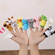 Plush Finger Puppets - Duck - Mooroolbark Wool