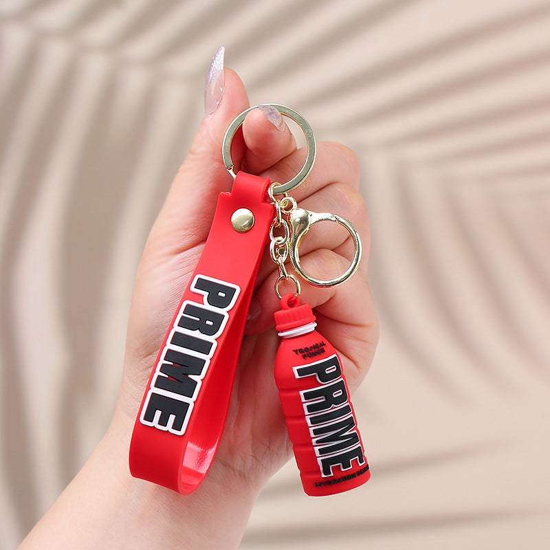 Prime Bottle Keyrings - red