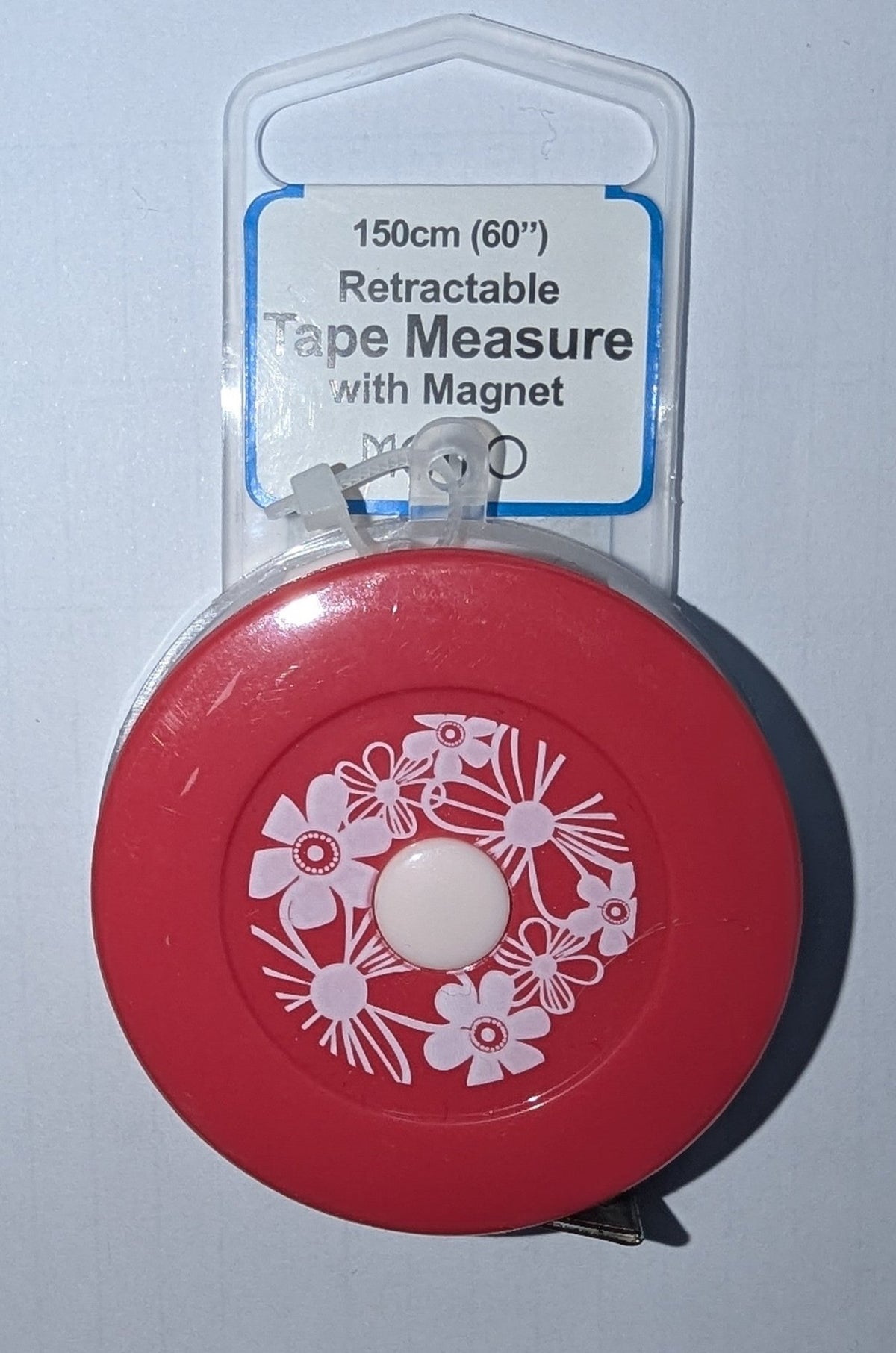 Retractable Tape Measure - Pink - Mooroolbark Wool
