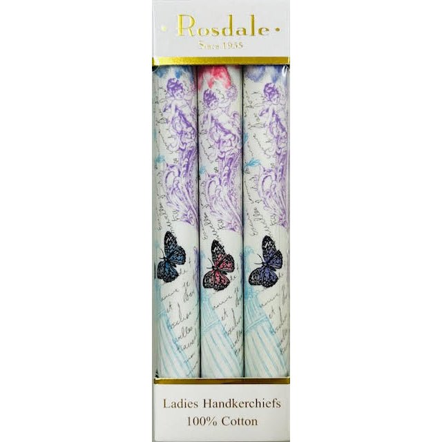 Rosdale Armando Caruso Ladies Boxed Handkerchiefs L707B - Mooroolbark Wool