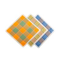 Rosdale Handkerchiefs L122C-Blue/tan/gre check - Mooroolbark Wool