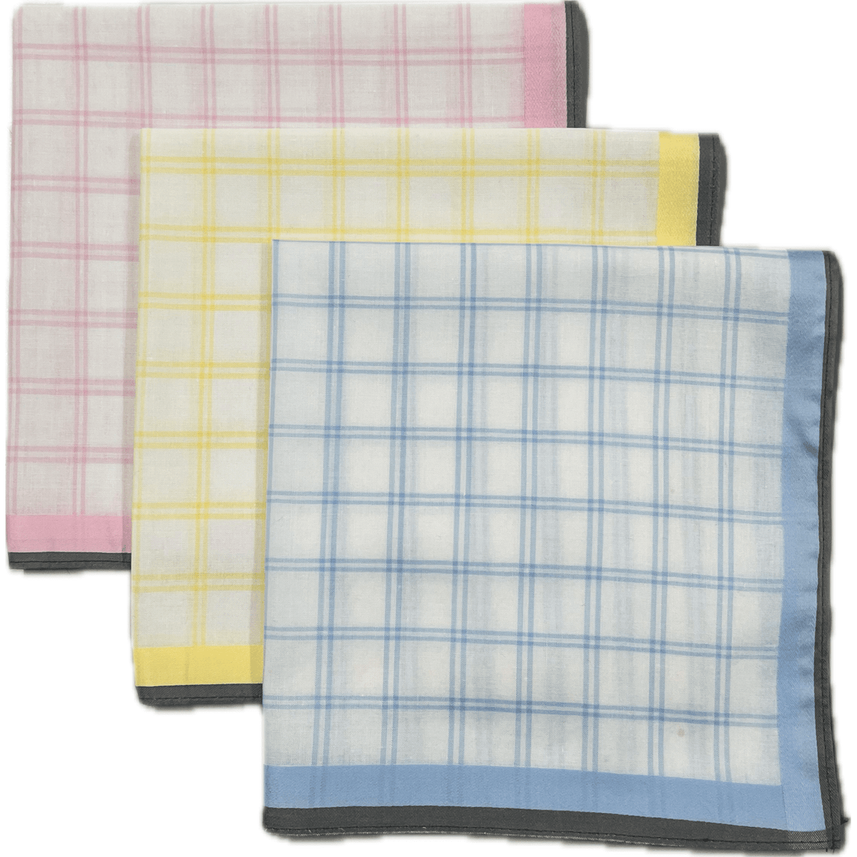 Rosdale Hankerchiefs L125C- White/pink - Mooroolbark Wool