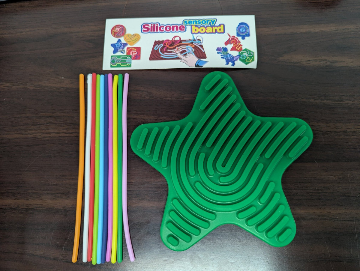 Silicone Sensory Board - Green Star - Mooroolbark Wool