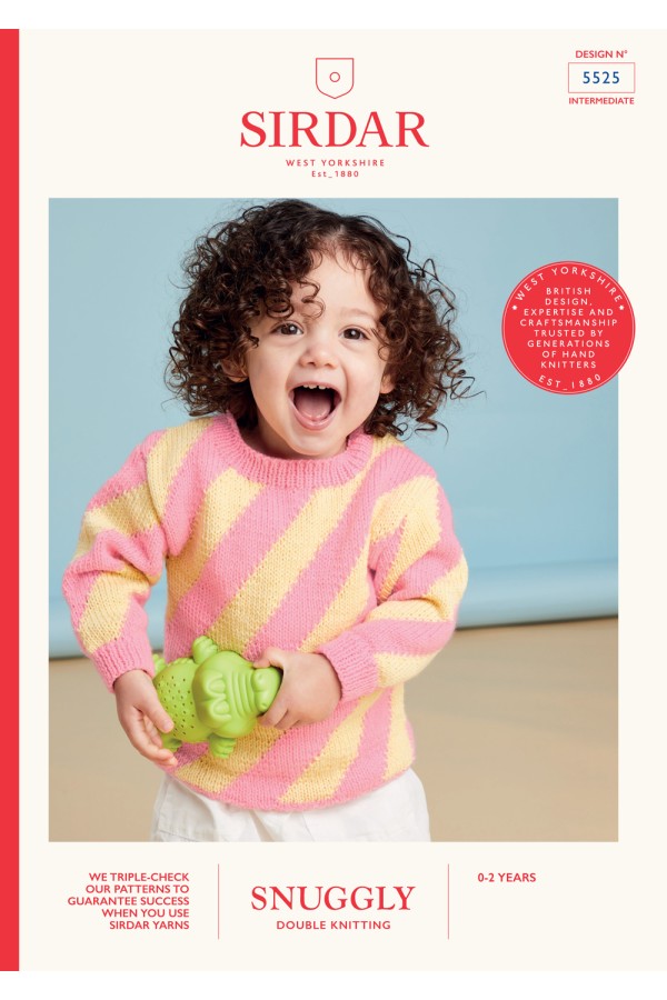 Leaflet 5525 - Sirdar Sweater in Snuggly DK