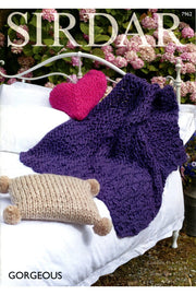 Leaflet 7962 - Sirdar Cushion & Throw