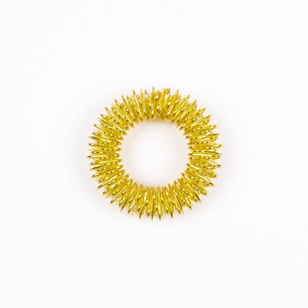 Spiky Sensory Jewellery - Ring Gold - Mooroolbark Wool