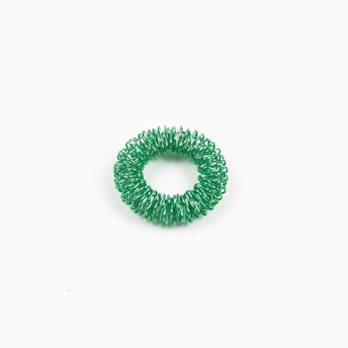 Spiky Sensory Jewellery - Ring Green - Mooroolbark Wool