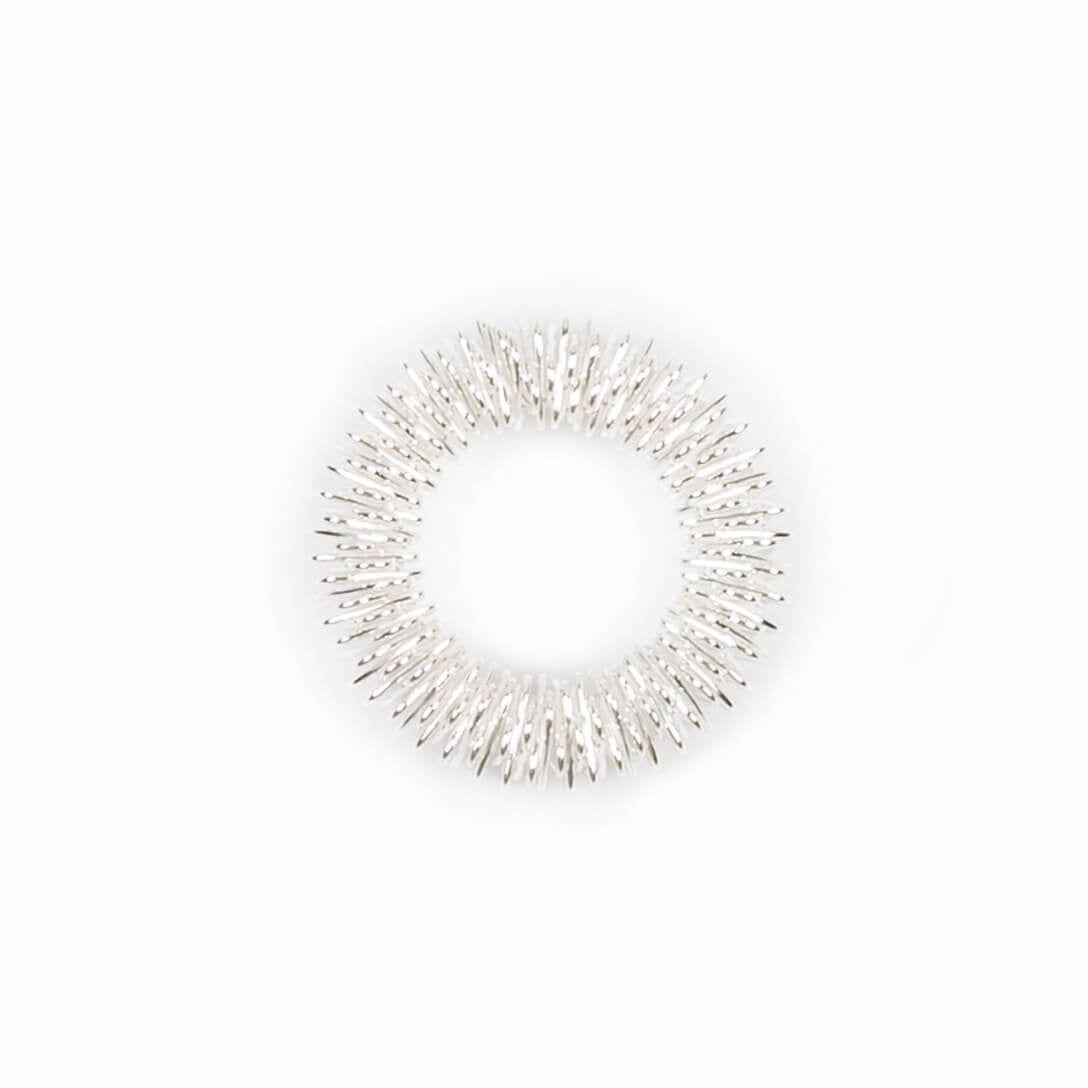 Spiky Sensory Jewellery - Ring Silver - Mooroolbark Wool