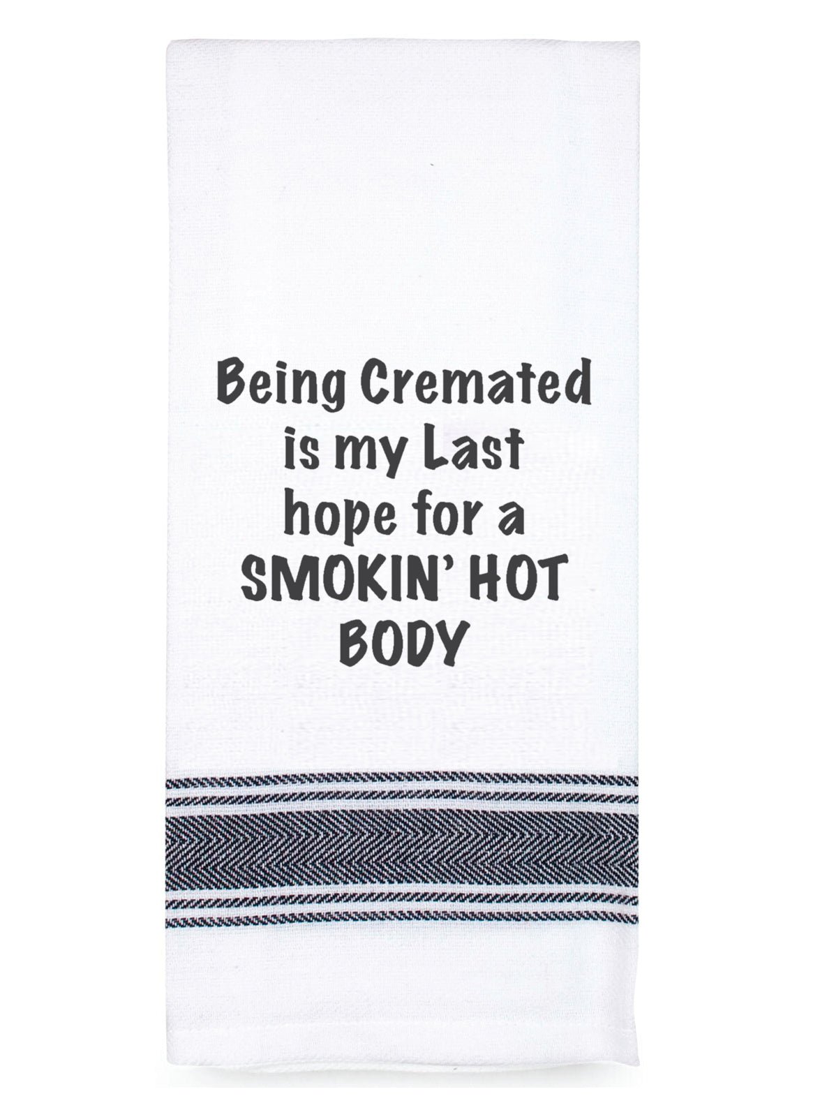 Talk'n Tea Towels - Being cremated - Mooroolbark Wool