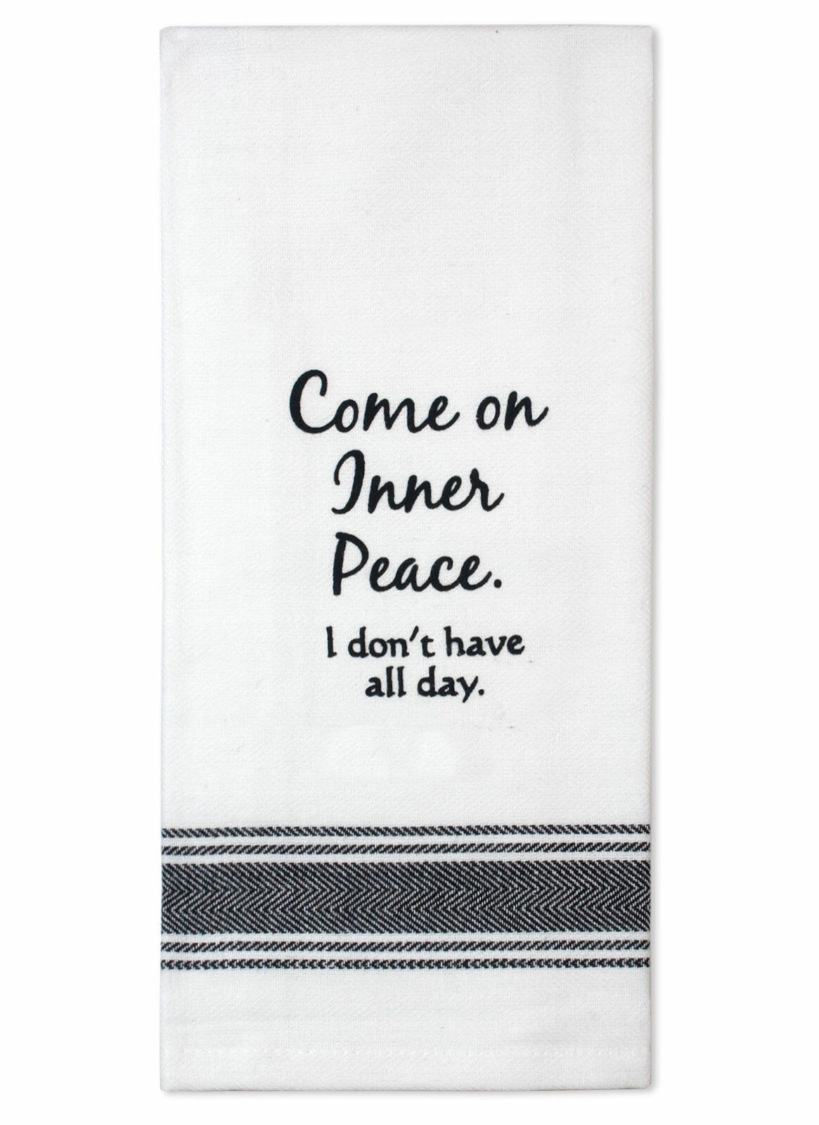 Talk'n Tea Towels - Come on inner peace - Mooroolbark Wool