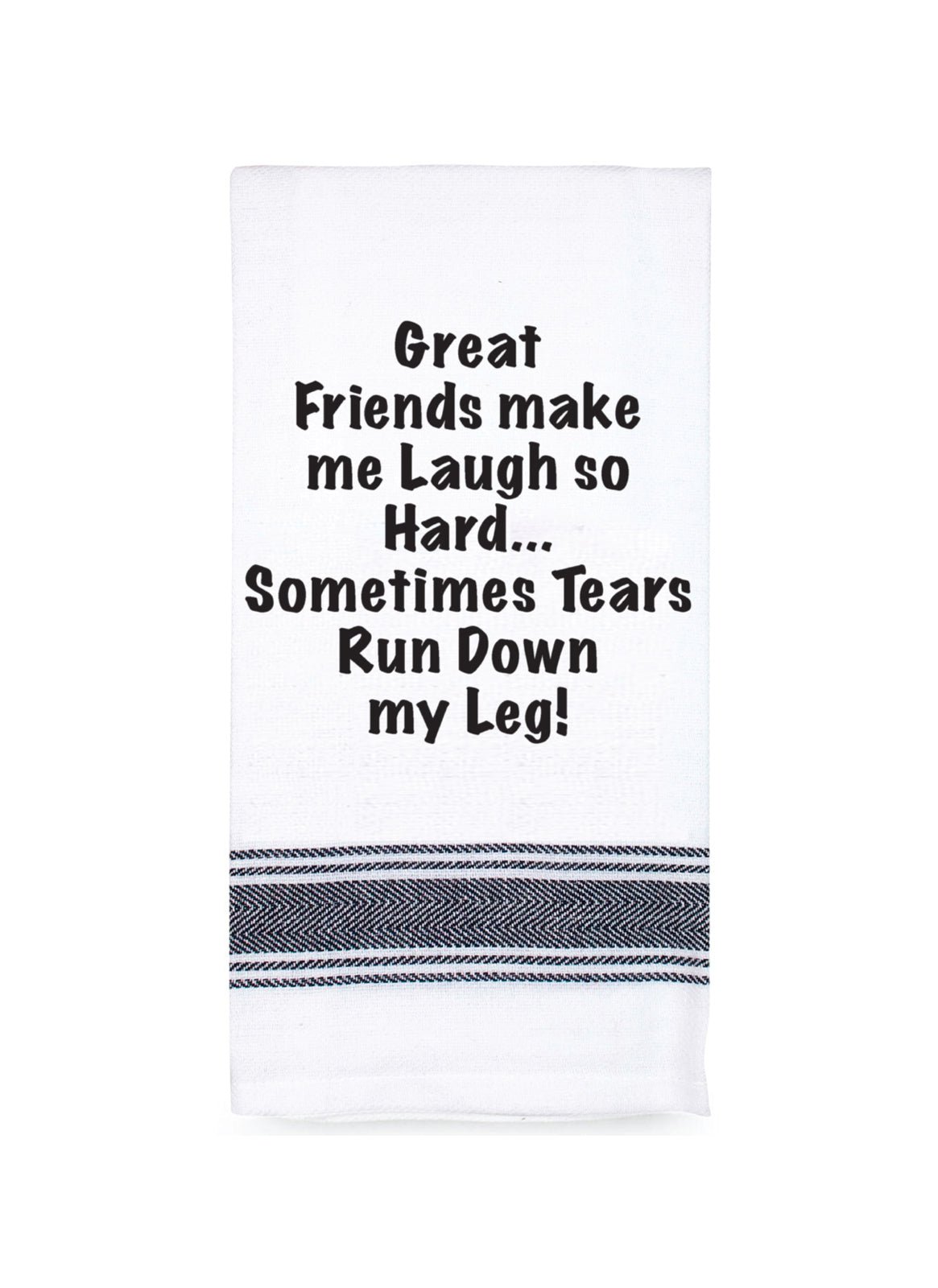 Talk'n Tea Towels - Great friends make me laugh - Mooroolbark Wool