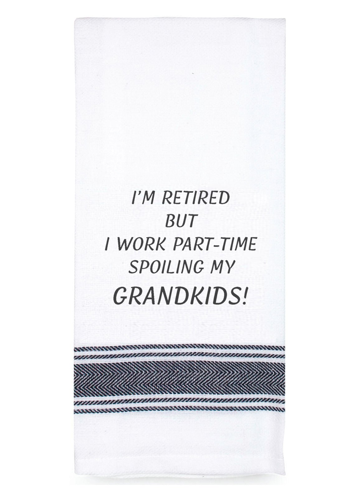 Talk'n Tea Towels - I'm retired - Mooroolbark Wool