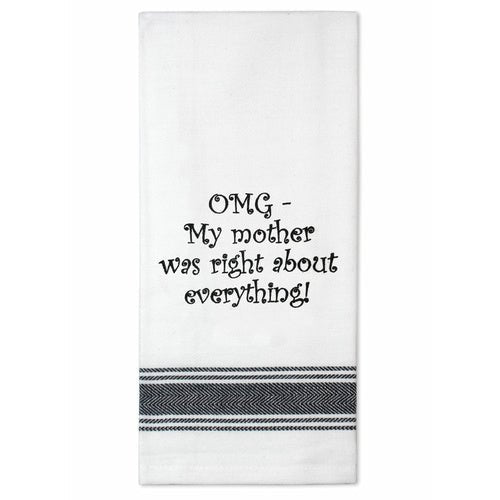 Talk'n Tea Towels - OMG - Mooroolbark Wool