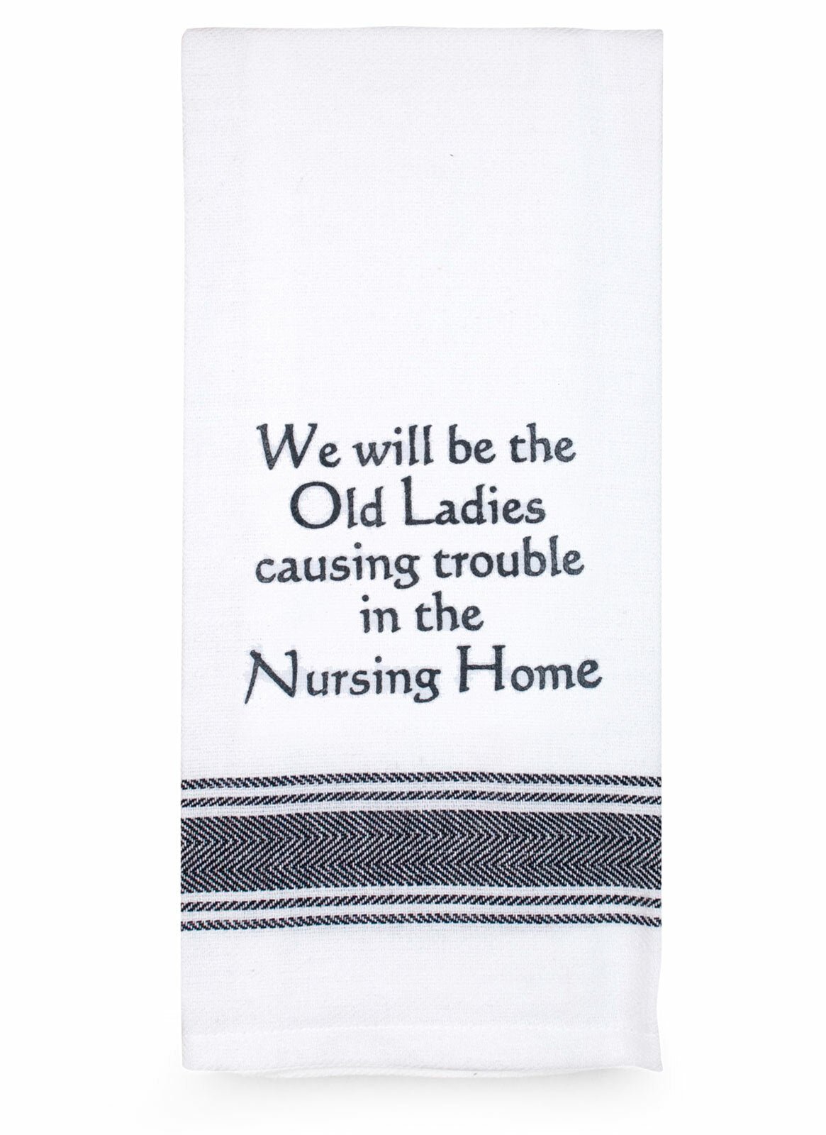 Talk'n Tea Towels - We will be the old ladies - Mooroolbark Wool
