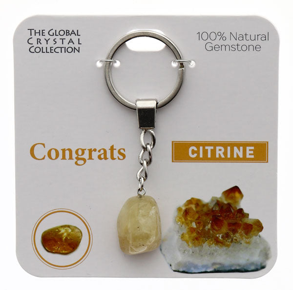 Natural Gemstones Keyring Mooroolbark Wool