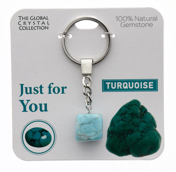 AUONY New Beginnings Crystal Keychain - Natural Stone Encouragement Gift For Women