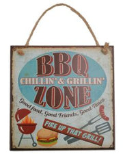 Vintage Wooden Plaque BBQ Sign - AHS011