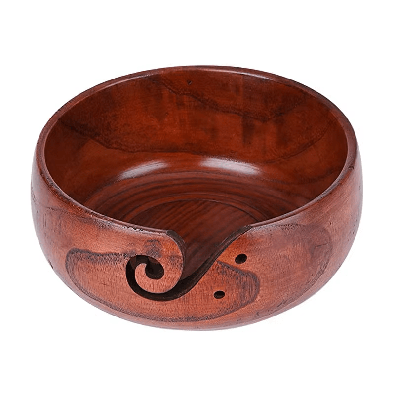 Wooden Yarn Bowl - Mooroolbark Wool